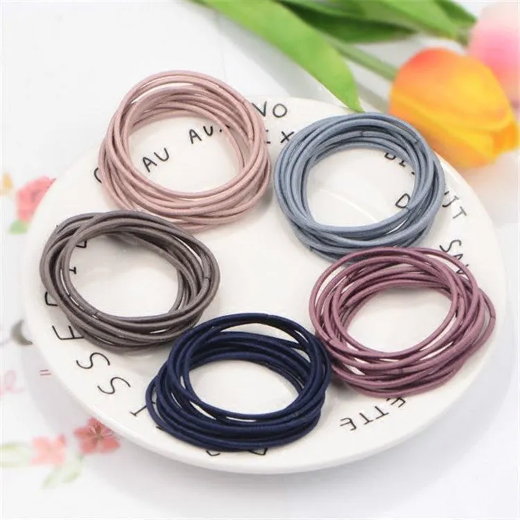100pc 2mm thick and high elastic base hair loop