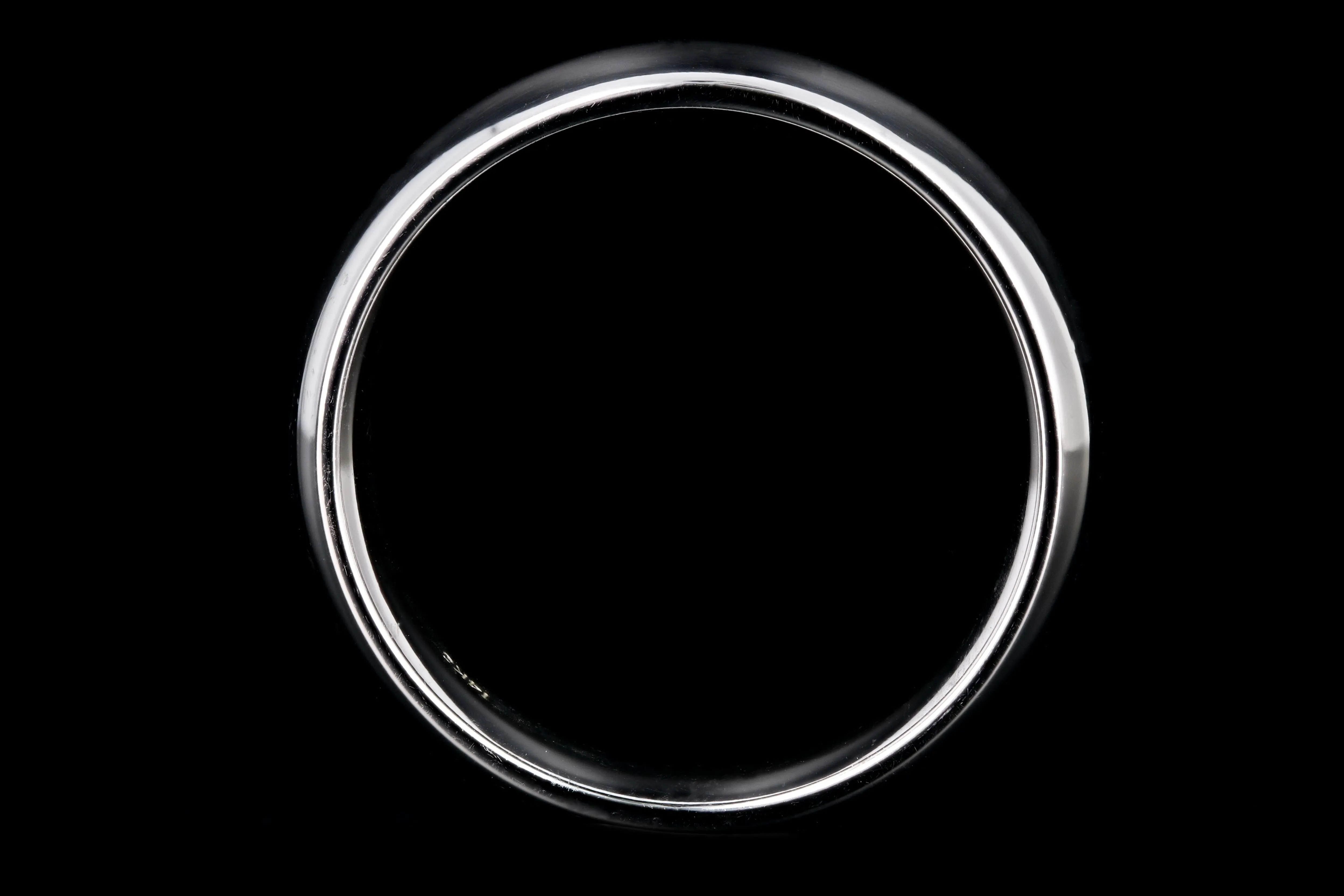 14K White Gold Men's Comfort Fit 6mm Band Size 9