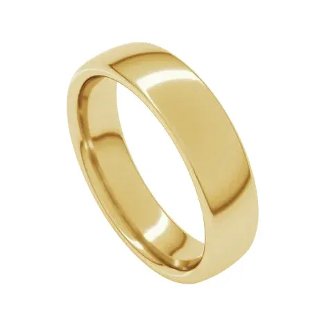 14k Yellow Gold 5mm European-Style Band