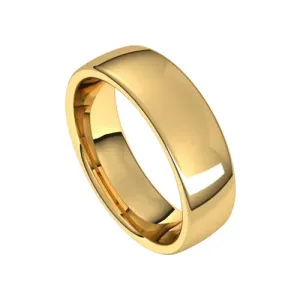14k Yellow Gold 6mm European-Style Band