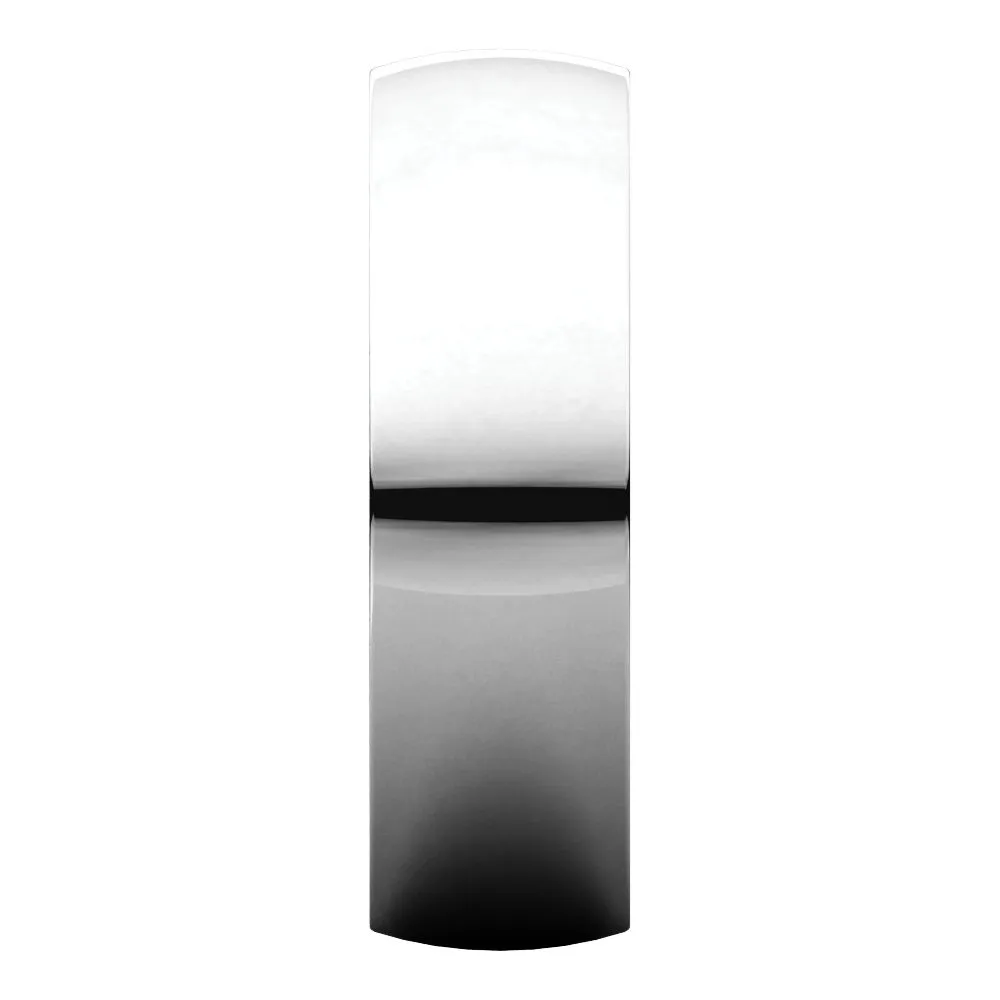 18k Palladium White 6mm Light Comfort Fit Band, Size 10.5