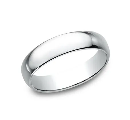 5 mm Light Comfort Fit Men's Wedding Band- Size 11