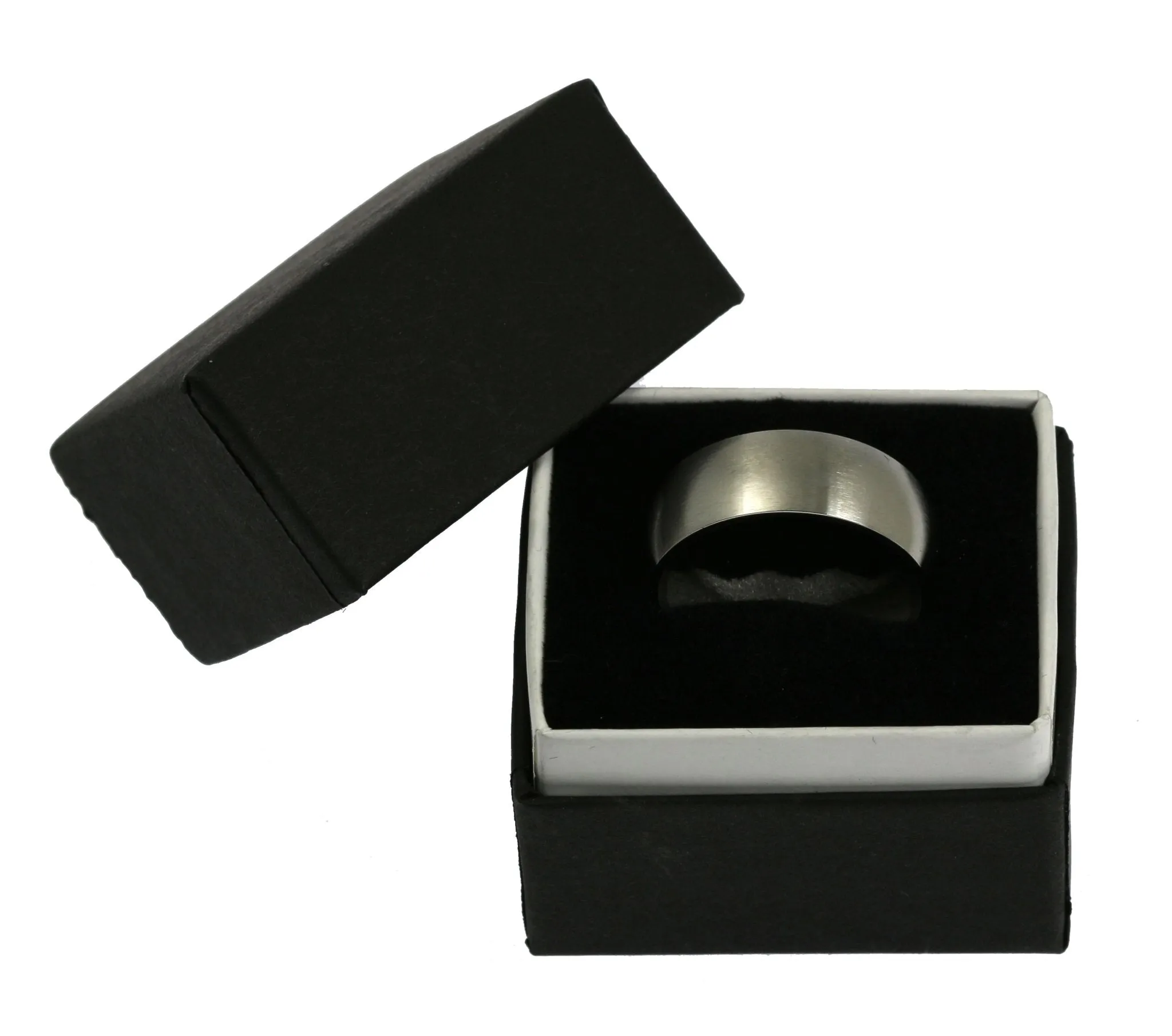 8mm Brushed Comfort Fit Stainless Steel Men's Ring