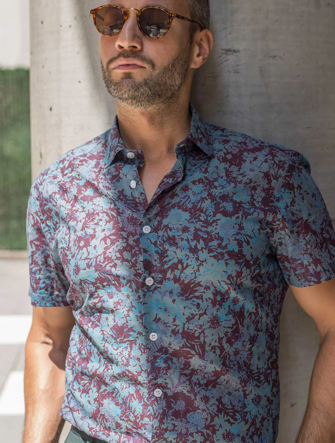 Abstract Floral Shirt