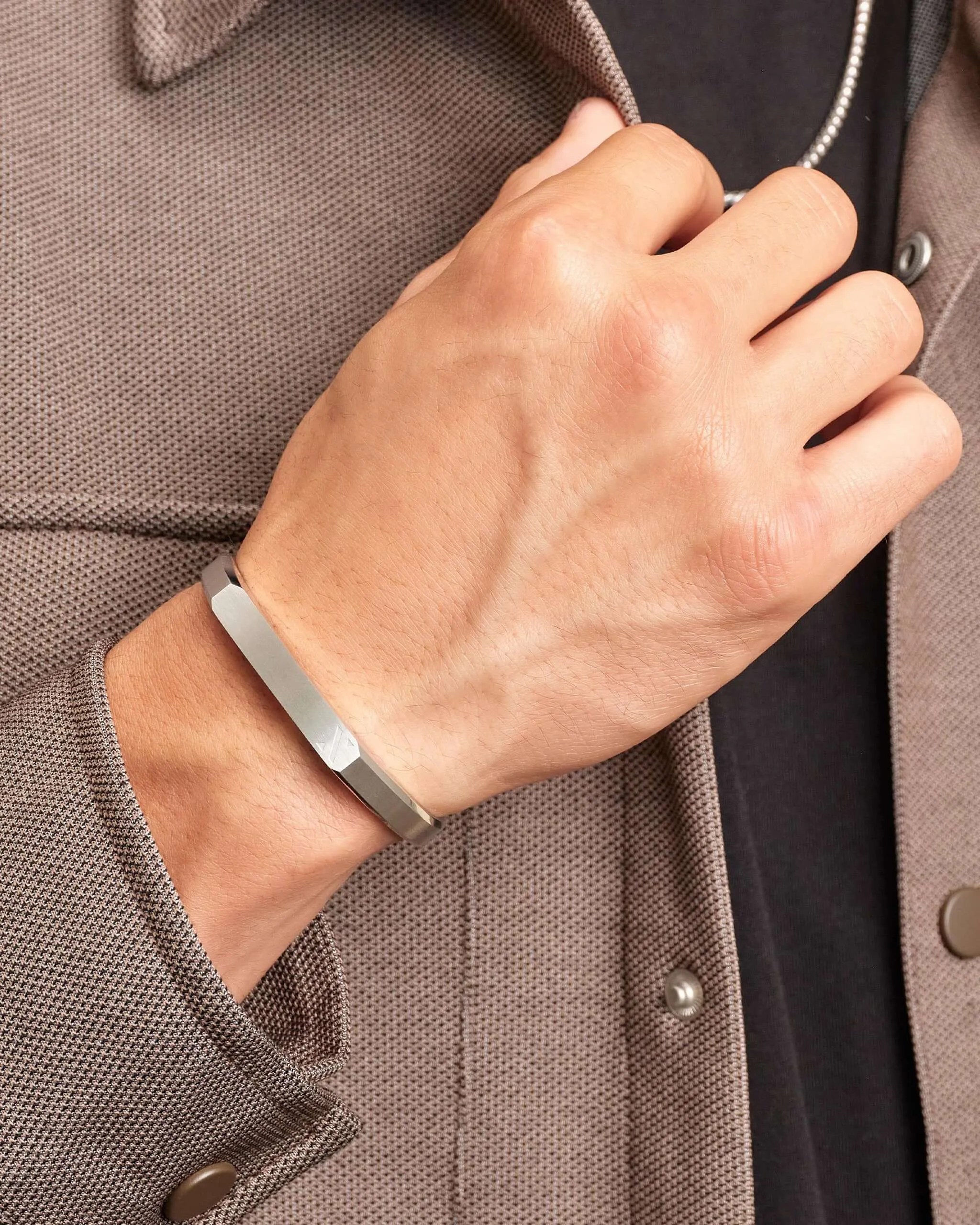 Ace Cuff Bracelet - Silver
