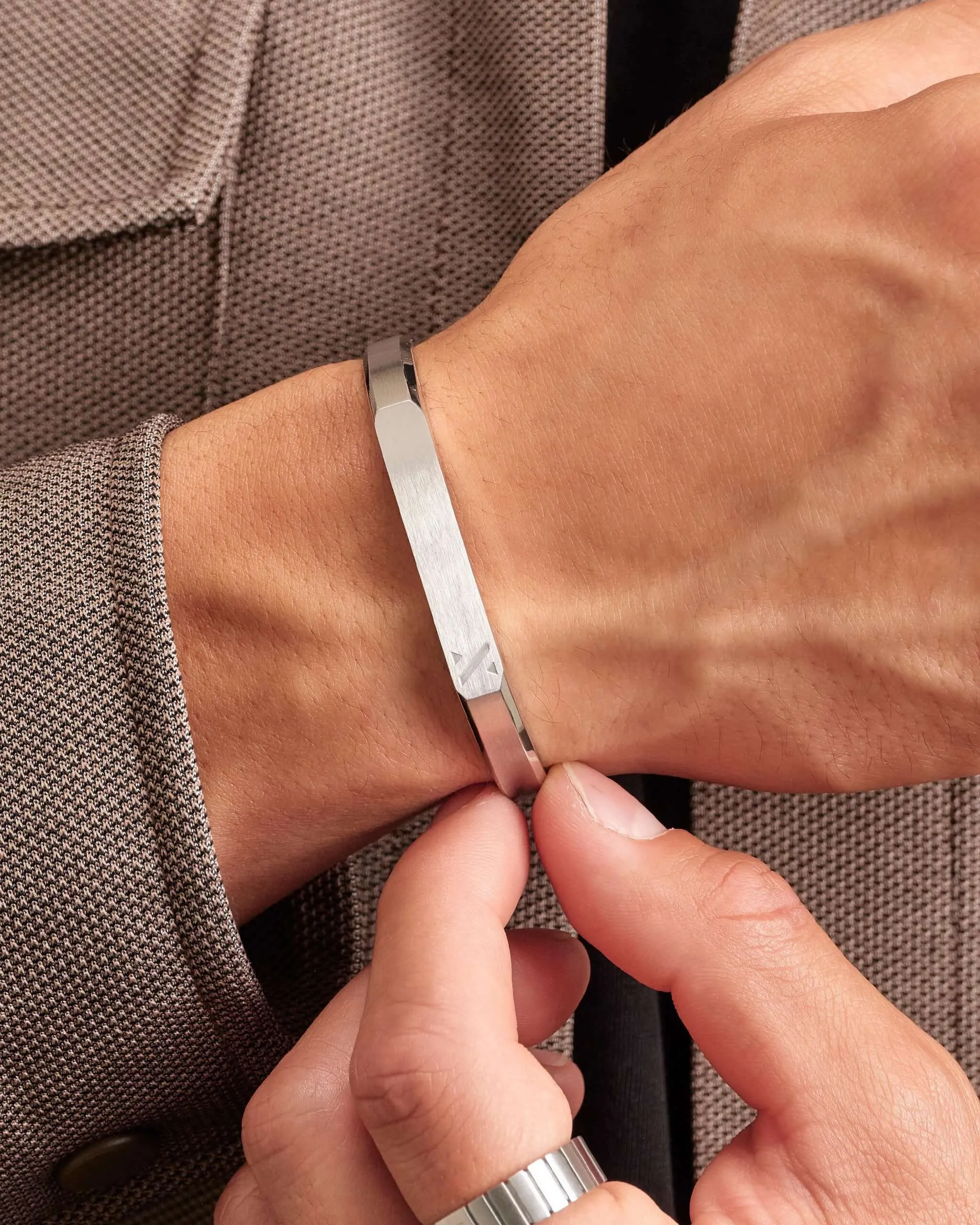 Ace Cuff Bracelet - Silver