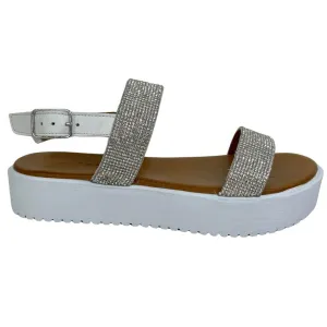Adesso Zara Diamante Sandal -  Silver