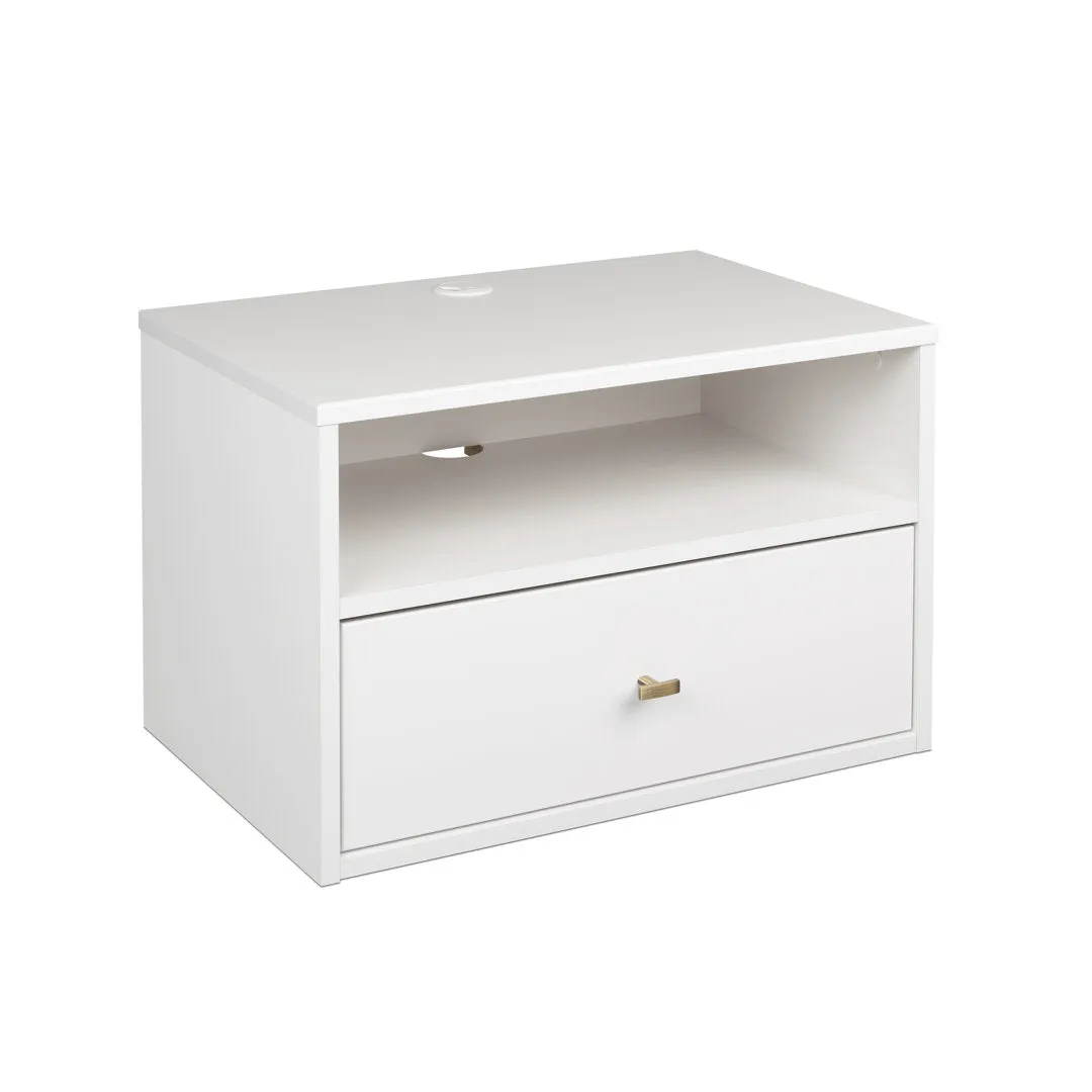 Ailee-May 1 - Drawer Nightstand in White Wade Logan® Color: White