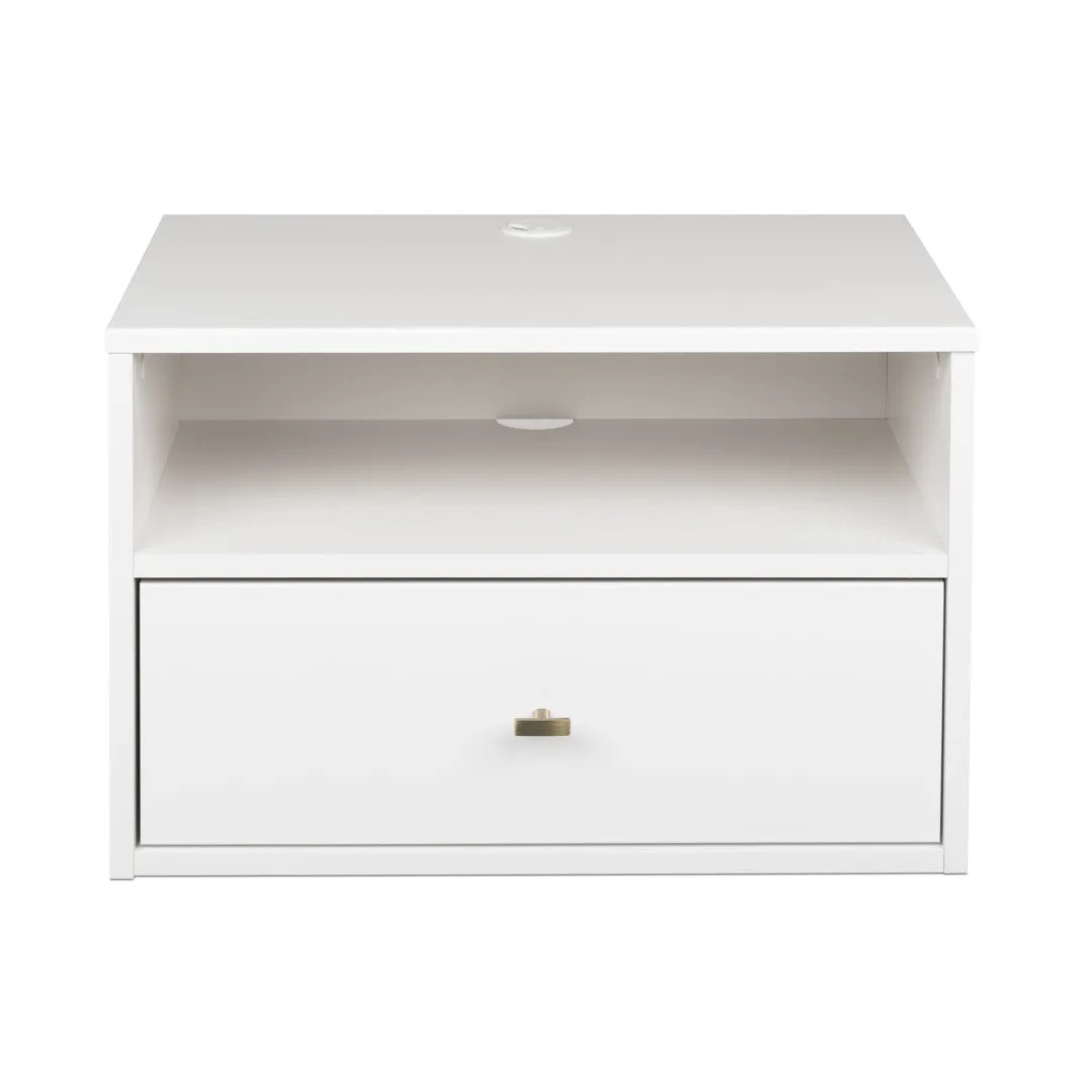 Ailee-May 1 - Drawer Nightstand in White Wade Logan® Color: White