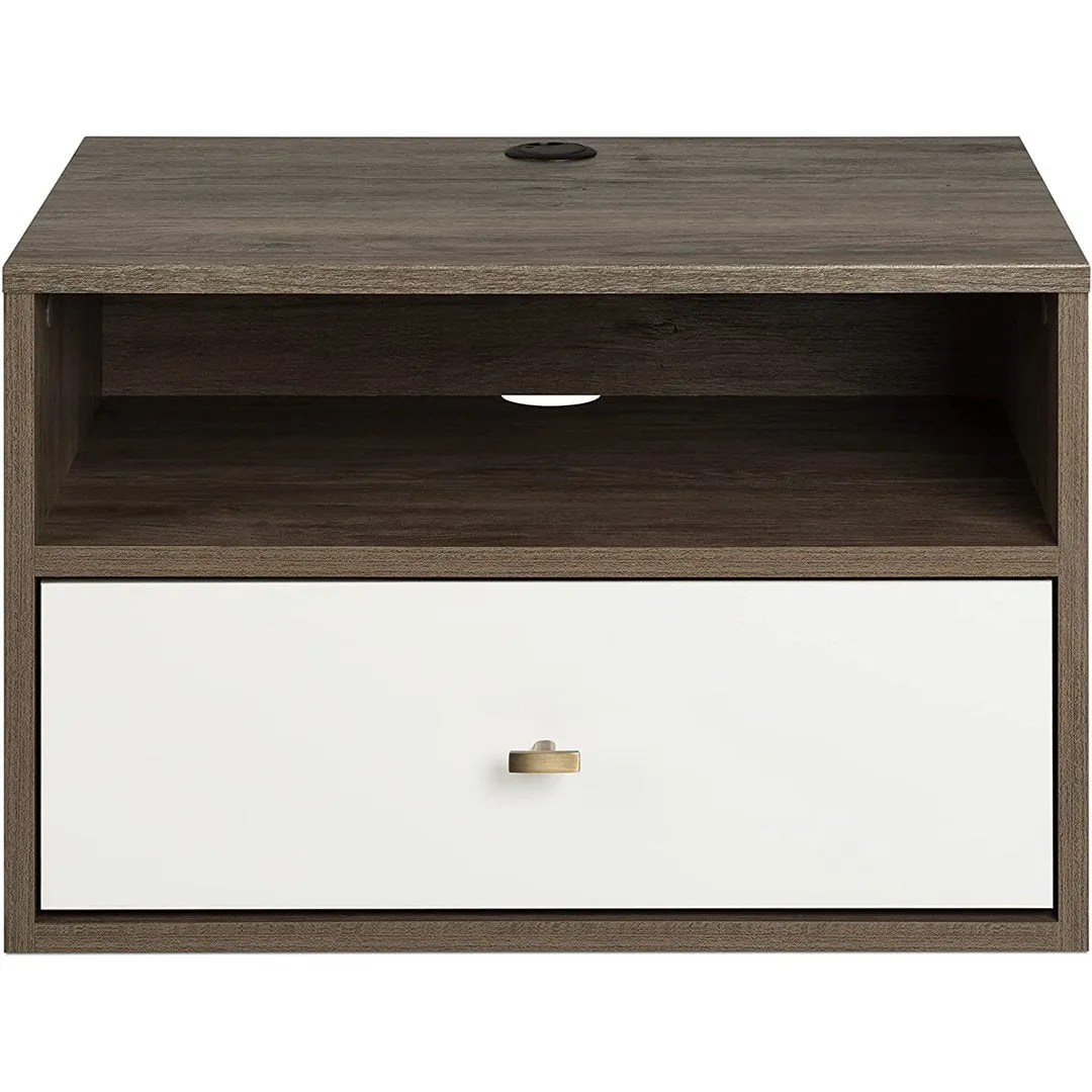 Ailee-May 1 - Drawer Nightstand in White Wade Logan® Color: White
