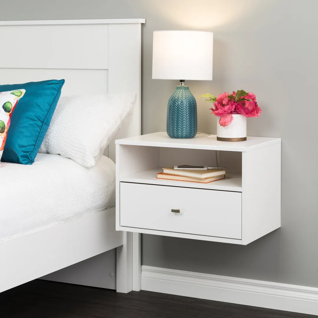 Ailee-May 1 - Drawer Nightstand in White Wade Logan® Color: White