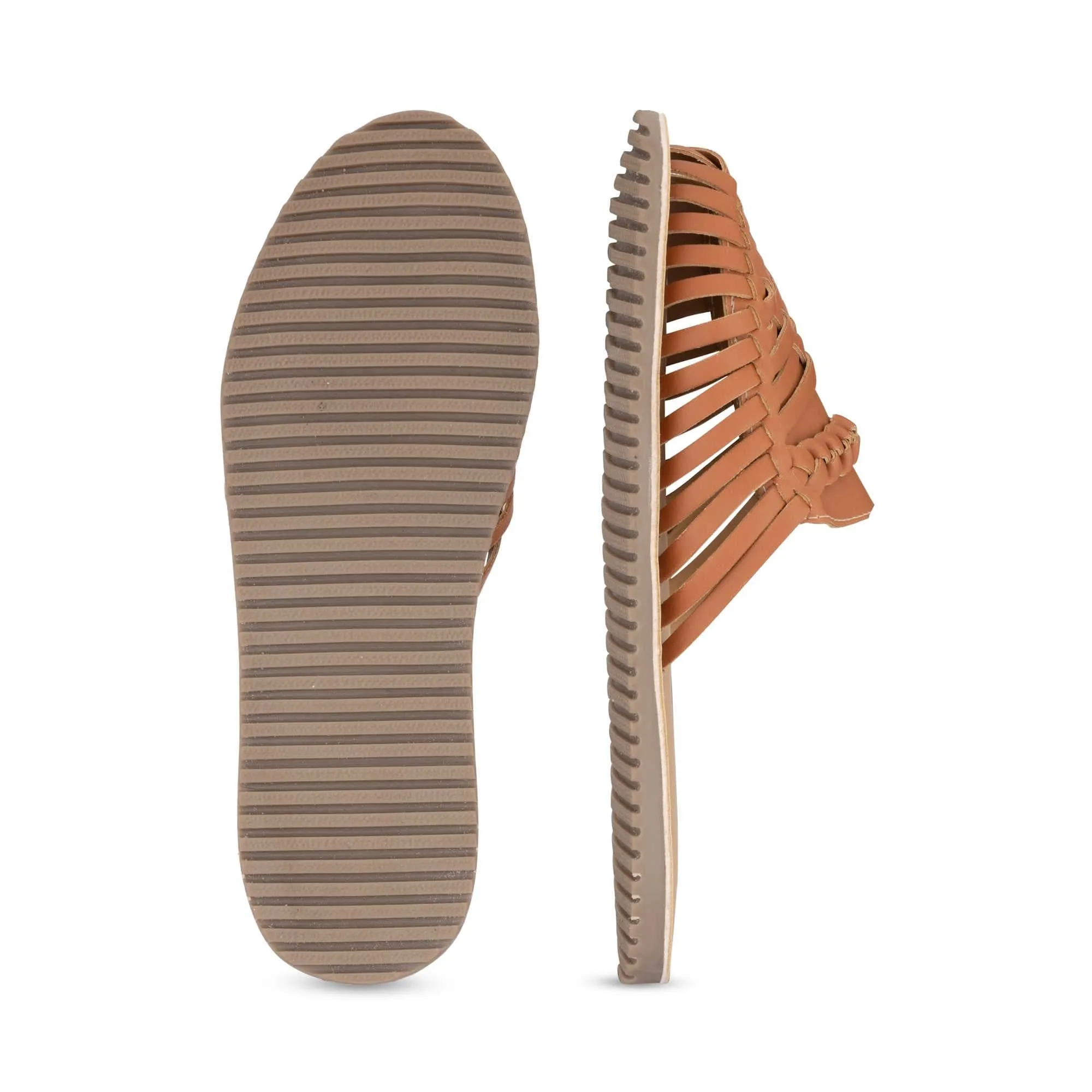 Amurra Tan Huarache Mules