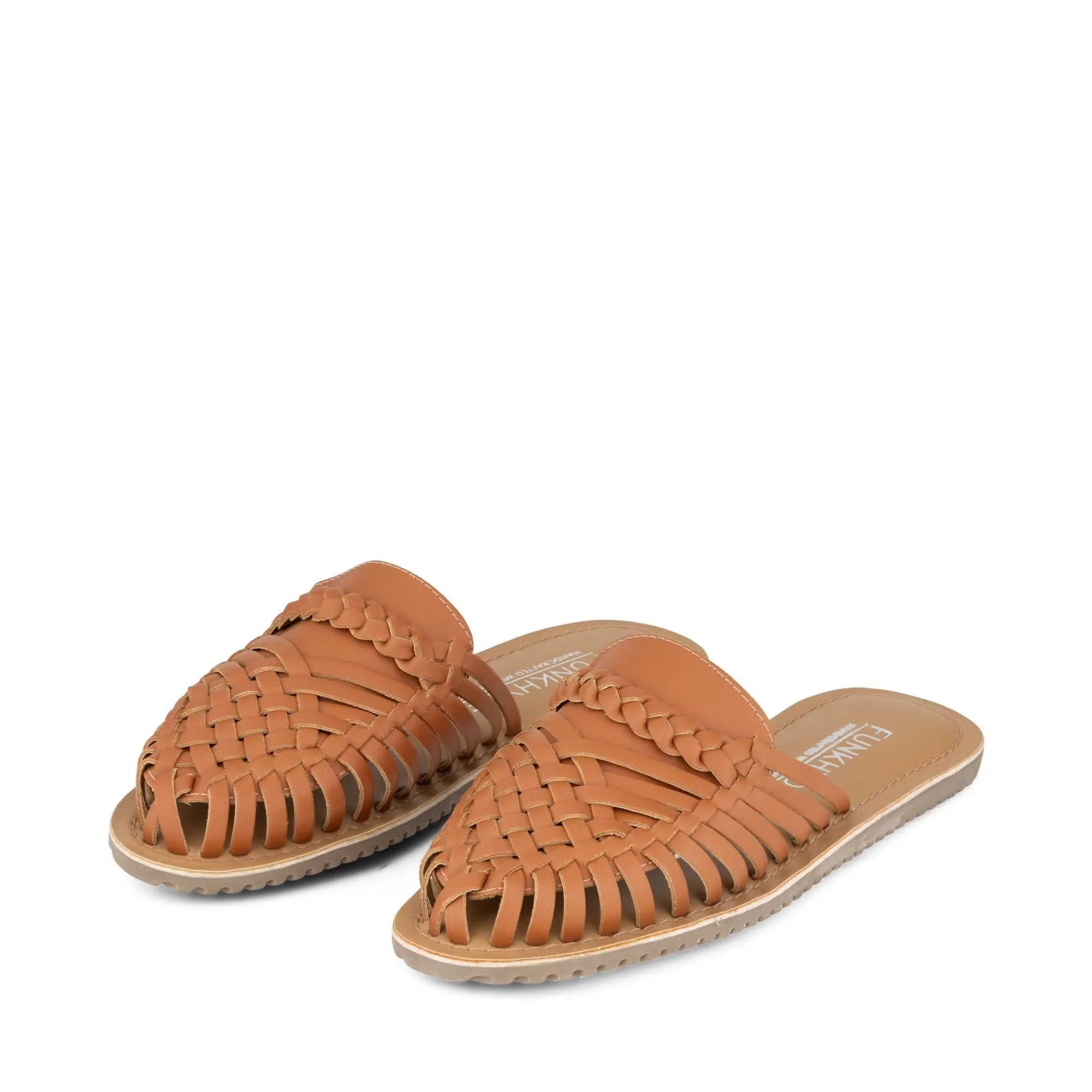 Amurra Tan Huarache Mules