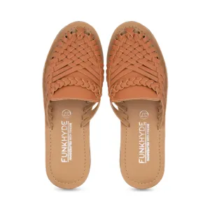 Amurra Tan Huarache Mules