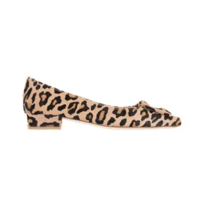 Ann Mashburn Leopard Pony Buckle Shoe