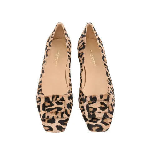 Ann Mashburn Leopard Pony Buckle Shoe
