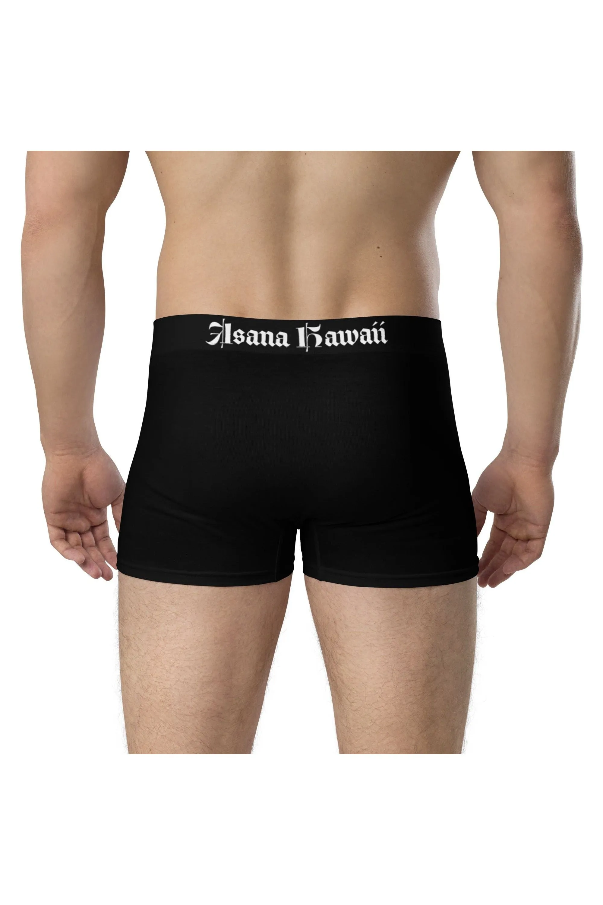 Asana Hawaii Black Boxer Briefs