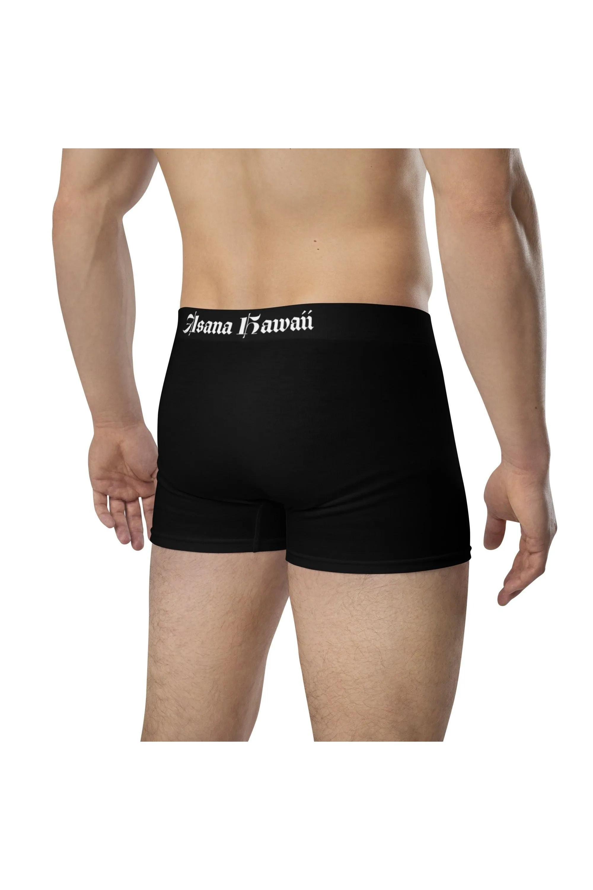 Asana Hawaii Black Boxer Briefs