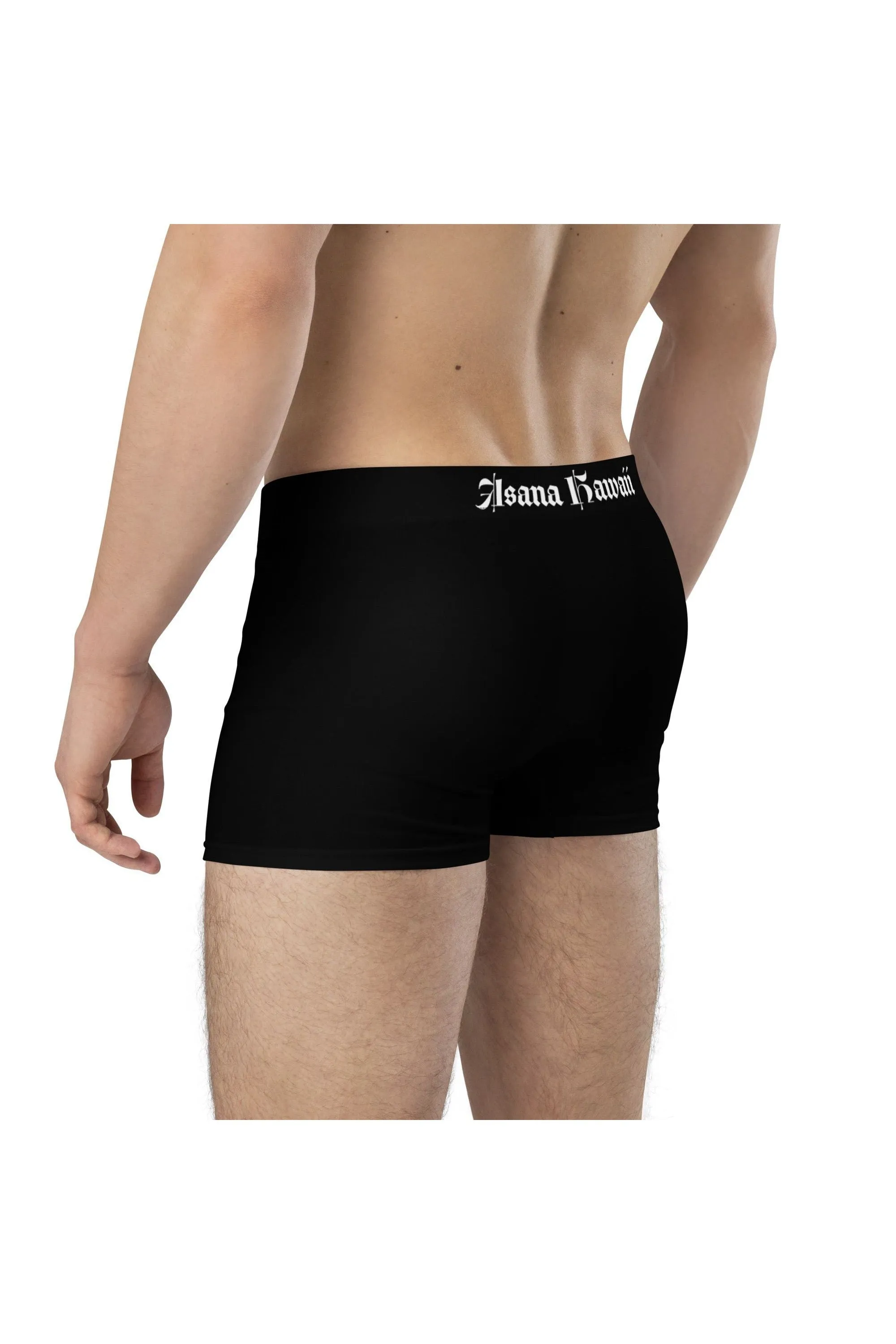 Asana Hawaii Black Boxer Briefs