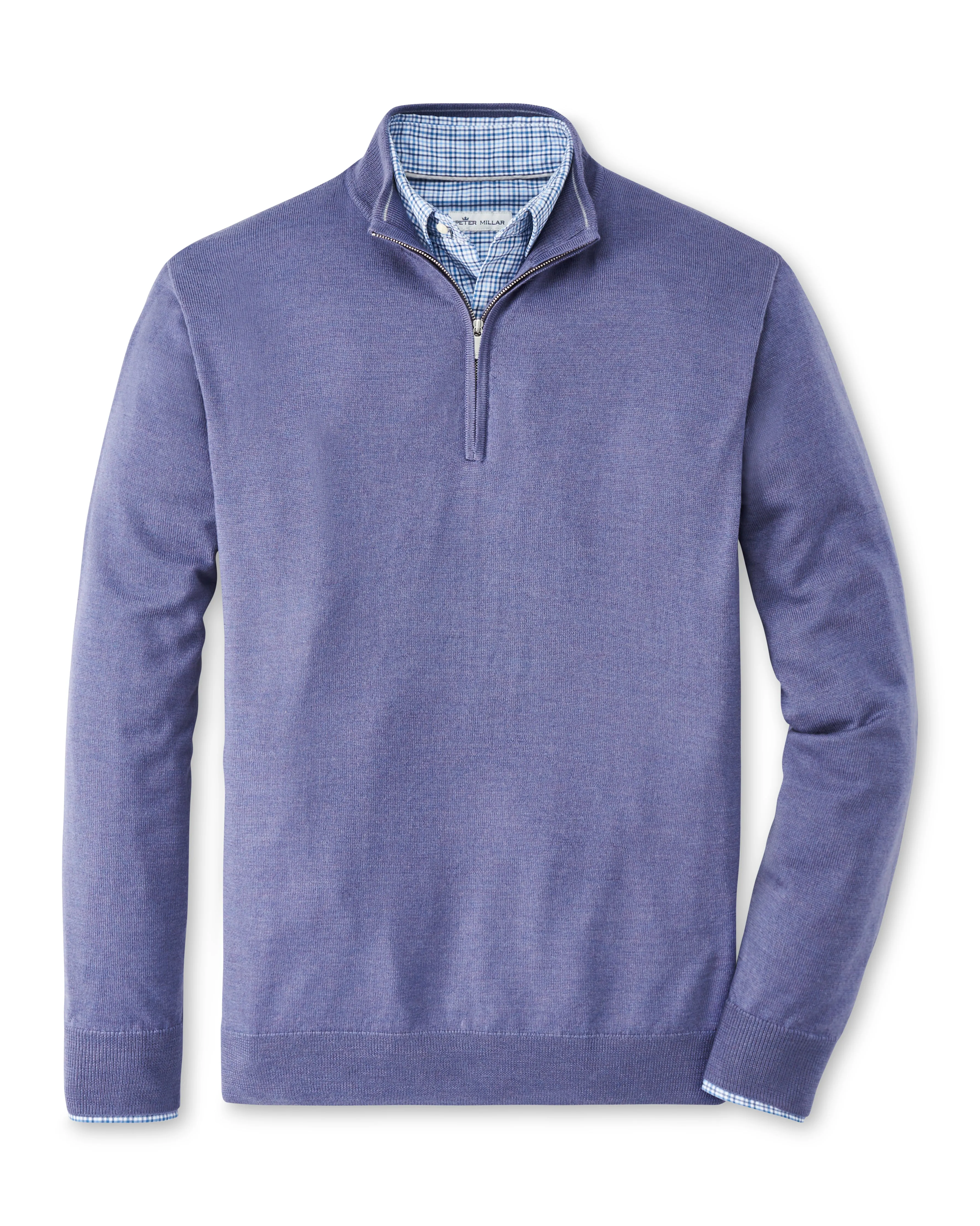 Autumn Crest Quarter Zip in Wild Verbena
