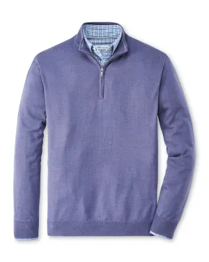 Autumn Crest Quarter Zip in Wild Verbena