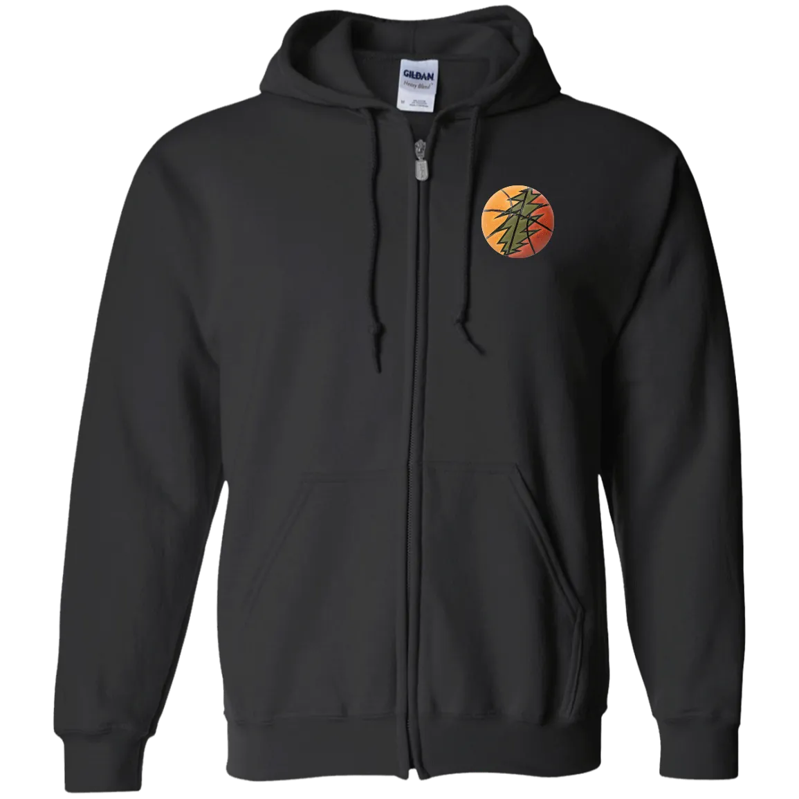 Basketball Bolt - Men/Women Unisex Comfort Full-Zip Hoodie