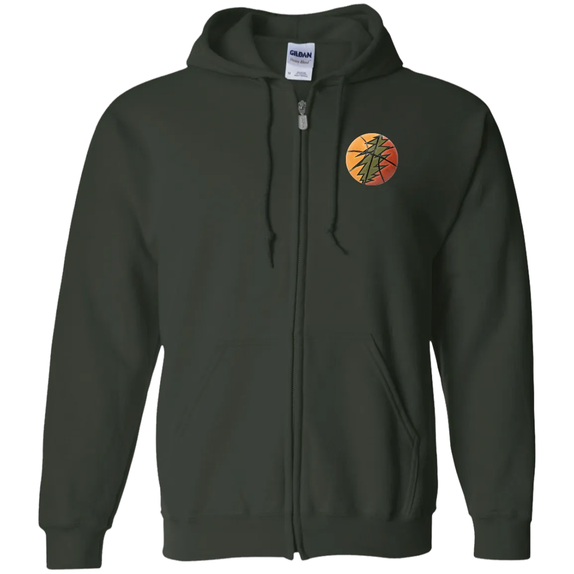 Basketball Bolt - Men/Women Unisex Comfort Full-Zip Hoodie