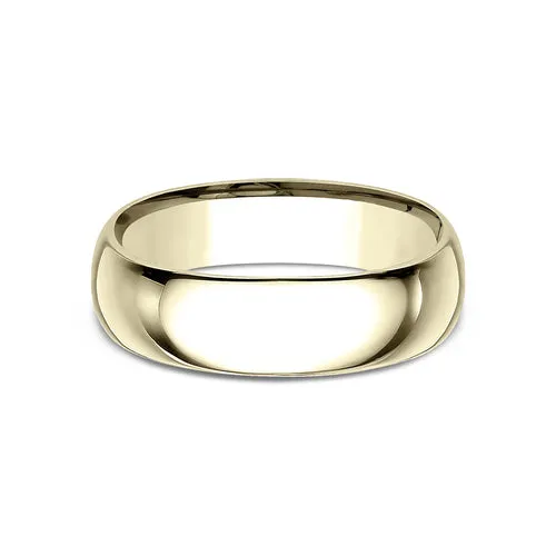 Benchmark 14K Yellow Gold Regular Dome Comfort-Fit 7MM Men's Wedding Band LCF17014KY