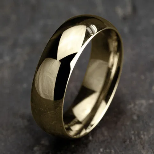 Benchmark 14K Yellow Gold Regular Dome Comfort-Fit 7MM Men's Wedding Band LCF17014KY
