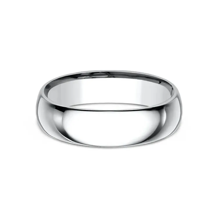 Benchmark Regular Dome Comfort-Fit Men's Wedding Band LCF16014K
