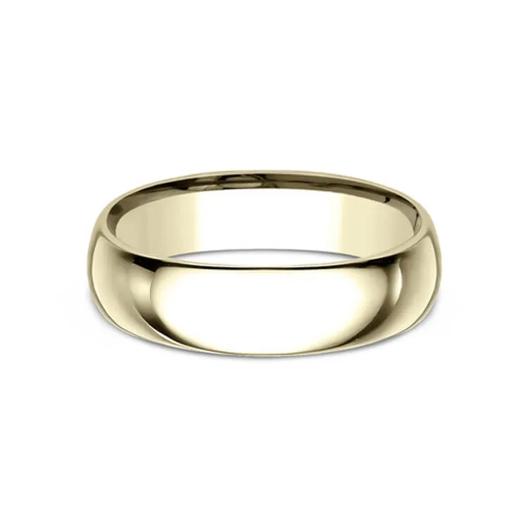 Benchmark Regular Dome Comfort-Fit Men's Wedding Band LCF16014K