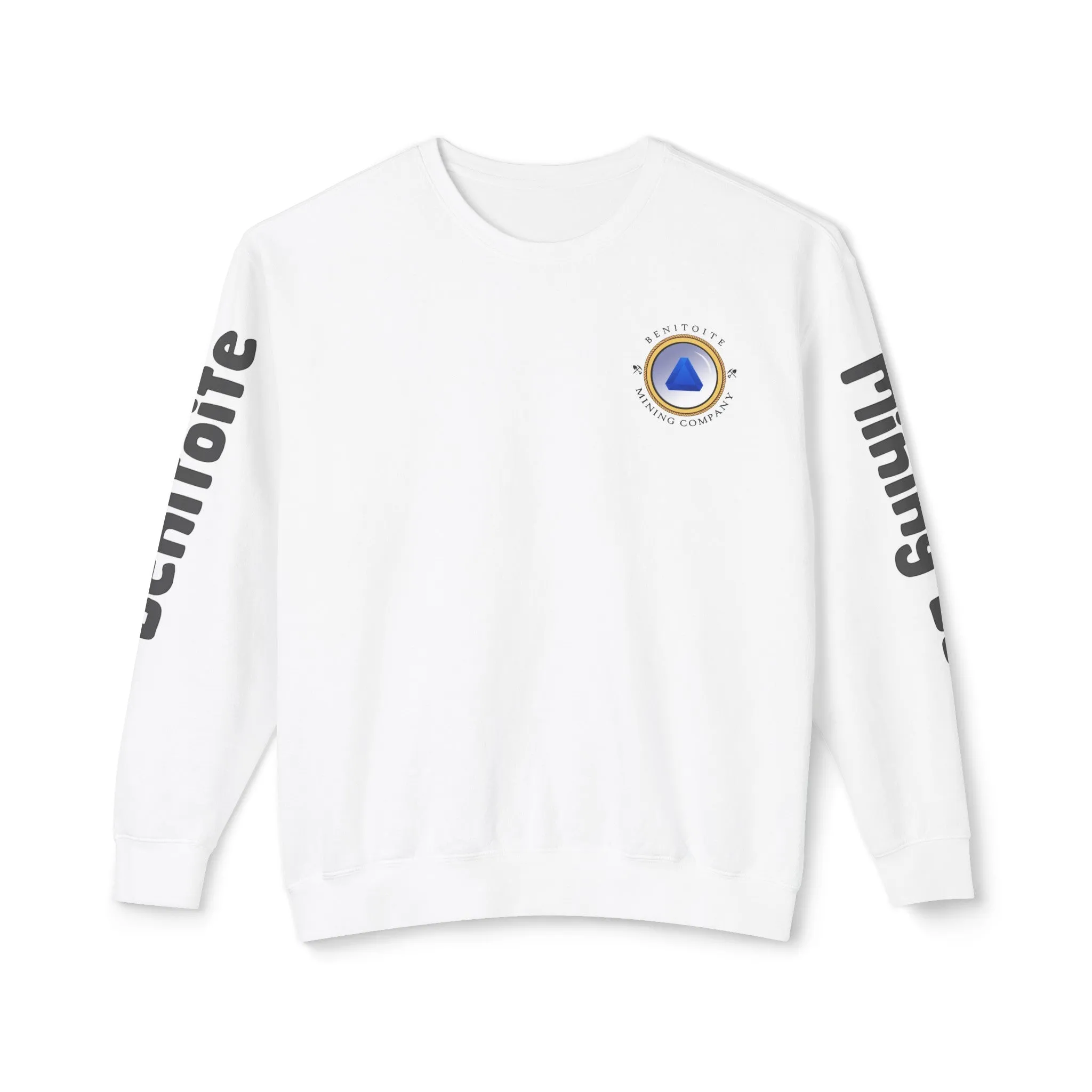 Benitoite Mining Co Unisex Lightweight Crewneck Sweatshirt