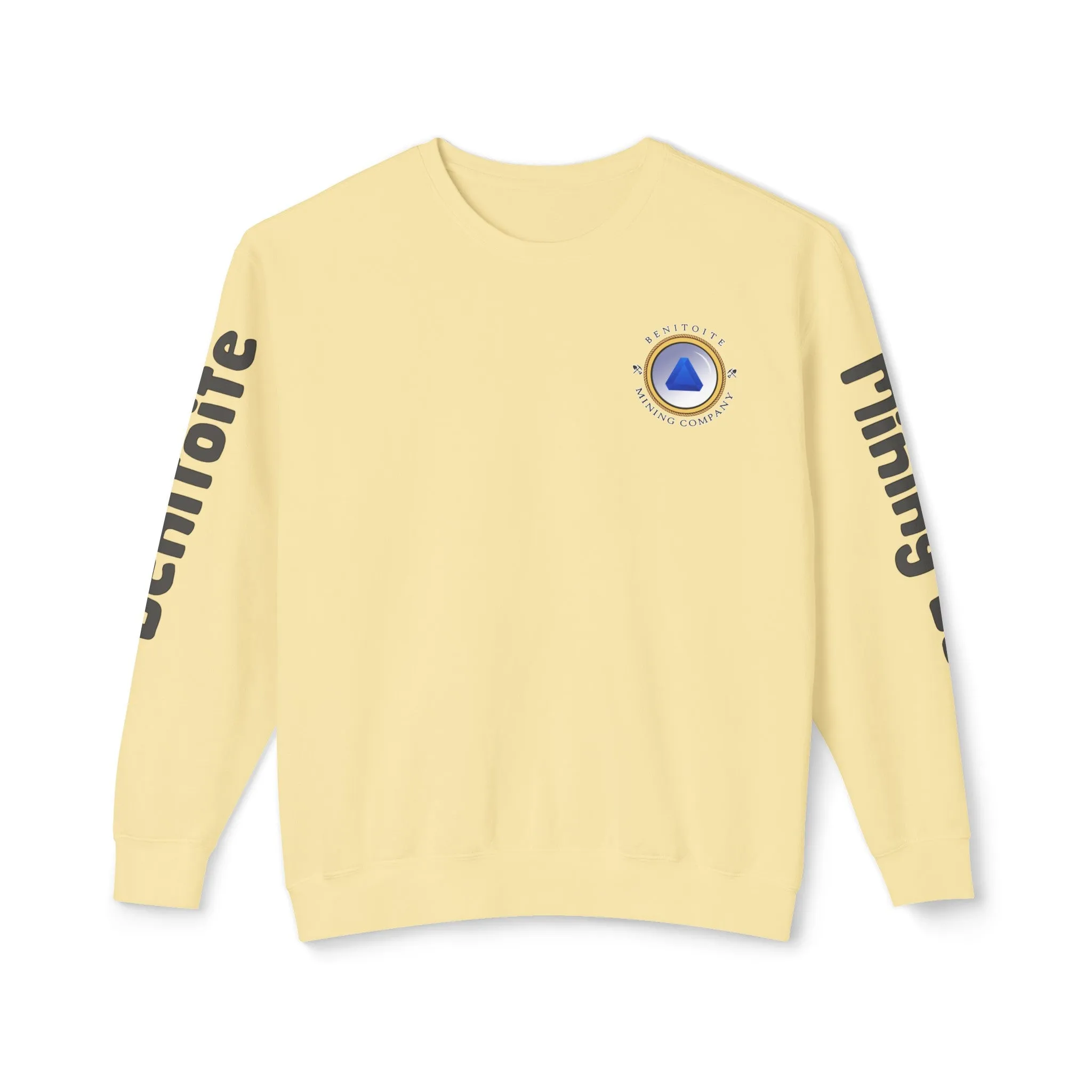 Benitoite Mining Co Unisex Lightweight Crewneck Sweatshirt