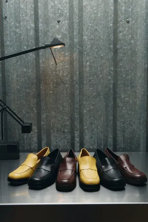 Black Heel Moccasins