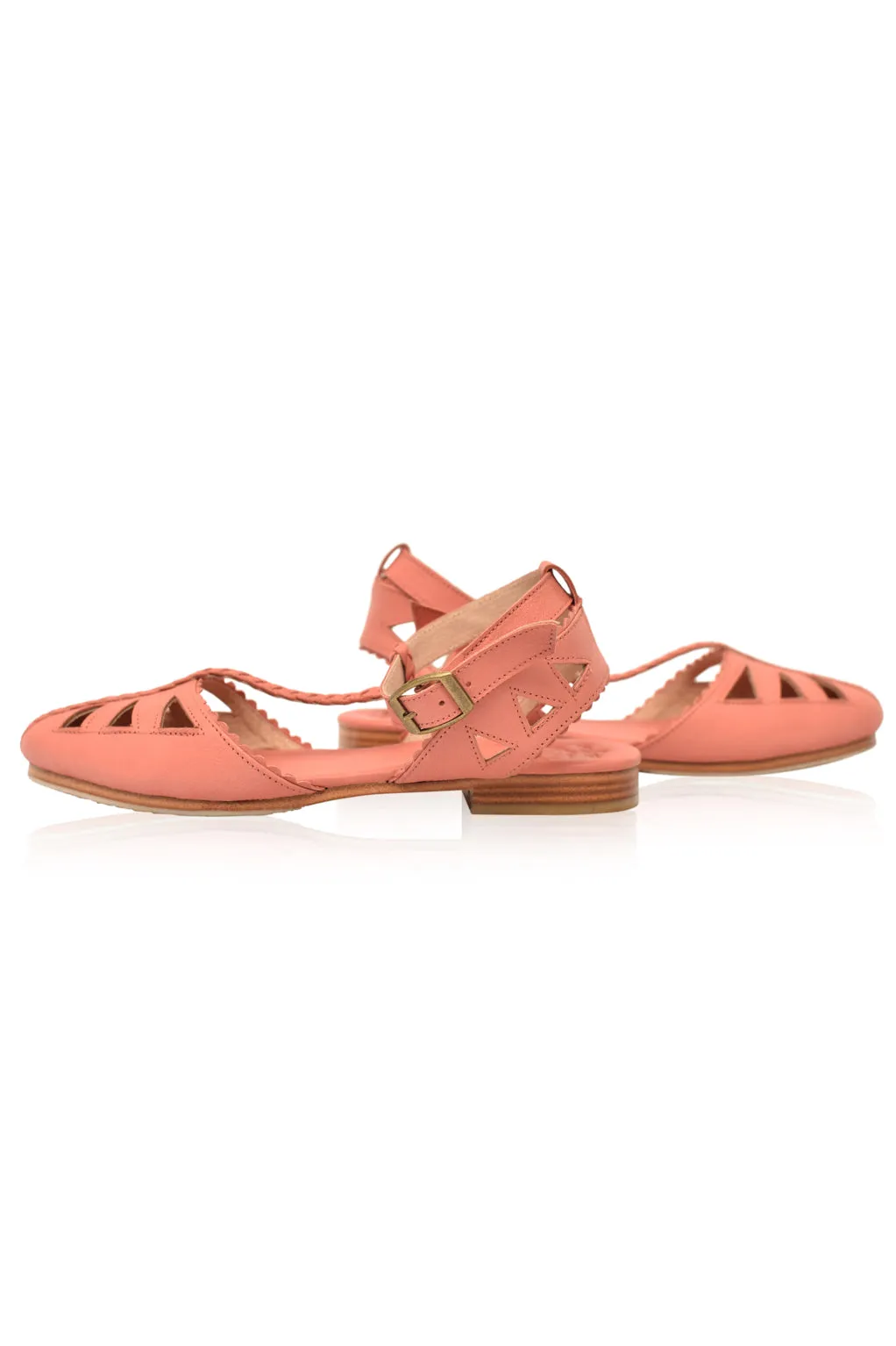 Bounty T-strap Leather Sandals (Sz. 5.5 & 6.5)