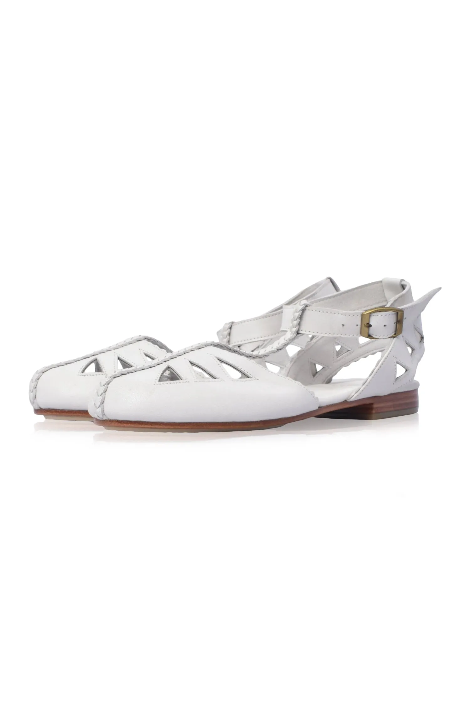 Bounty T-strap Leather Sandals (Sz. 5.5 & 6.5)