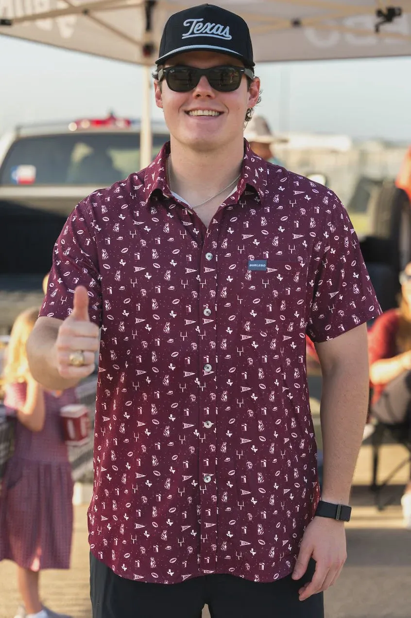 Burlebo Gameday in College Station Performance Button Up