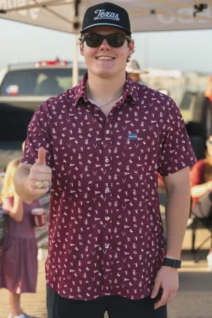 Burlebo Gameday in College Station Performance Button Up