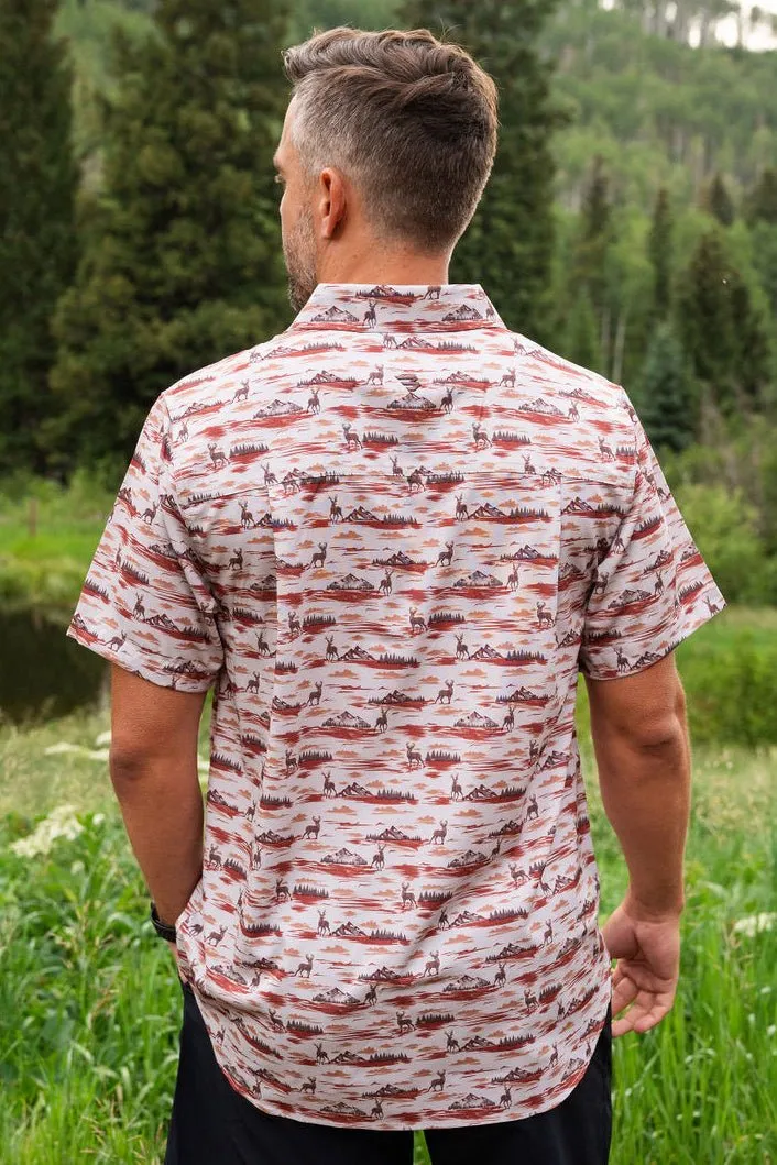 Burlebo Mountain Range Performance Button Up