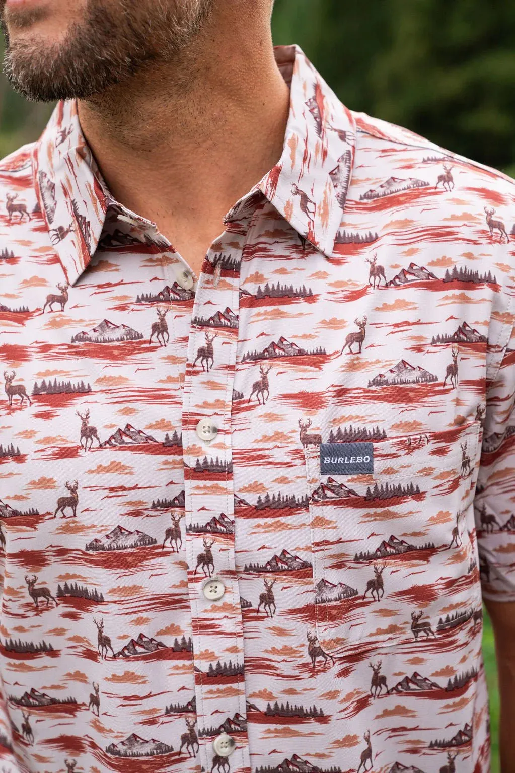 Burlebo Mountain Range Performance Button Up