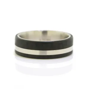 Carbon Fiber & Palladium Men's Band