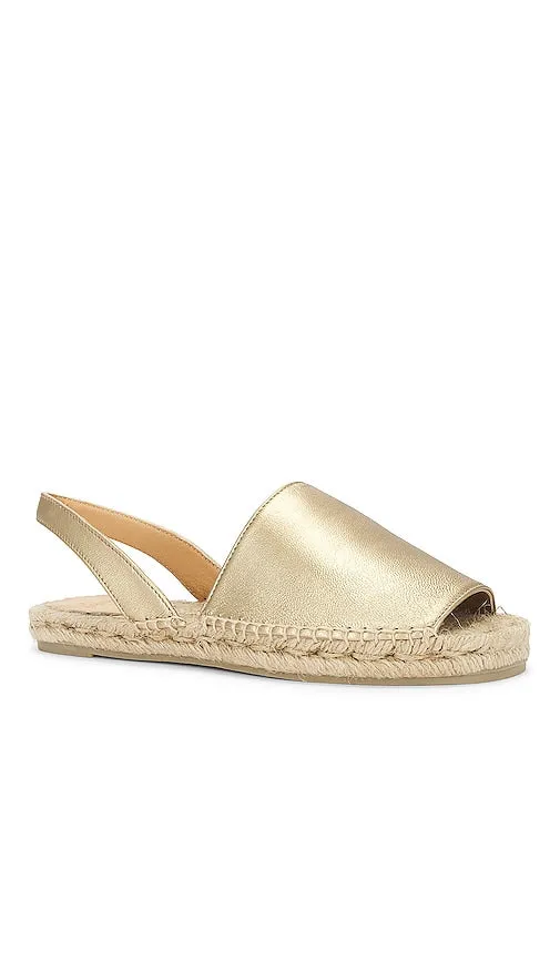 Castaner Paulina Espadrille in Metallic Gold