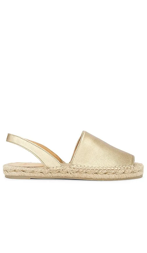 Castaner Paulina Espadrille in Metallic Gold