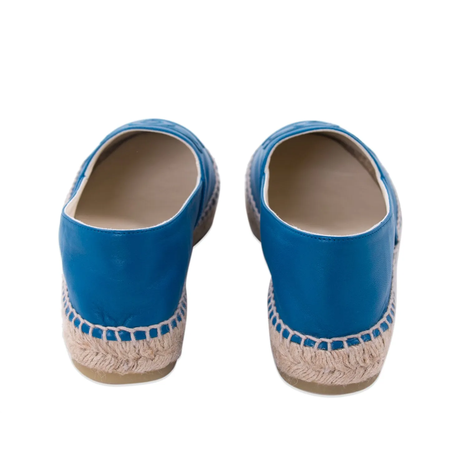 Chanel Lambskin Leather CC Espadrilles