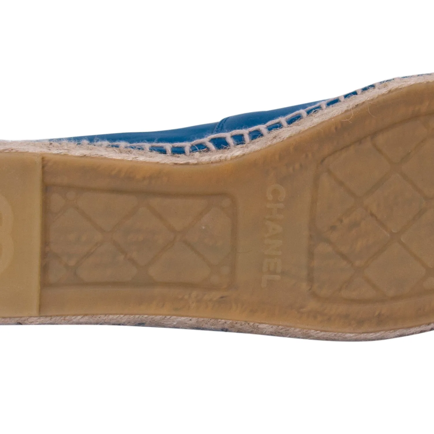 Chanel Lambskin Leather CC Espadrilles