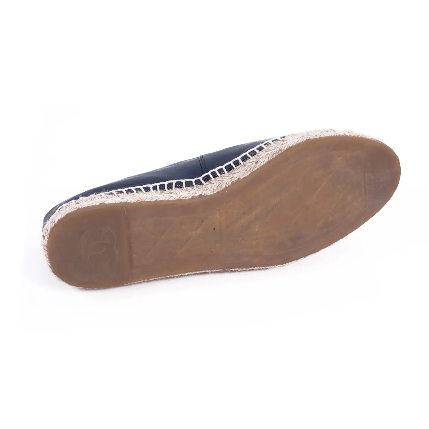Chanel Lambskin Leather CC Espadrilles