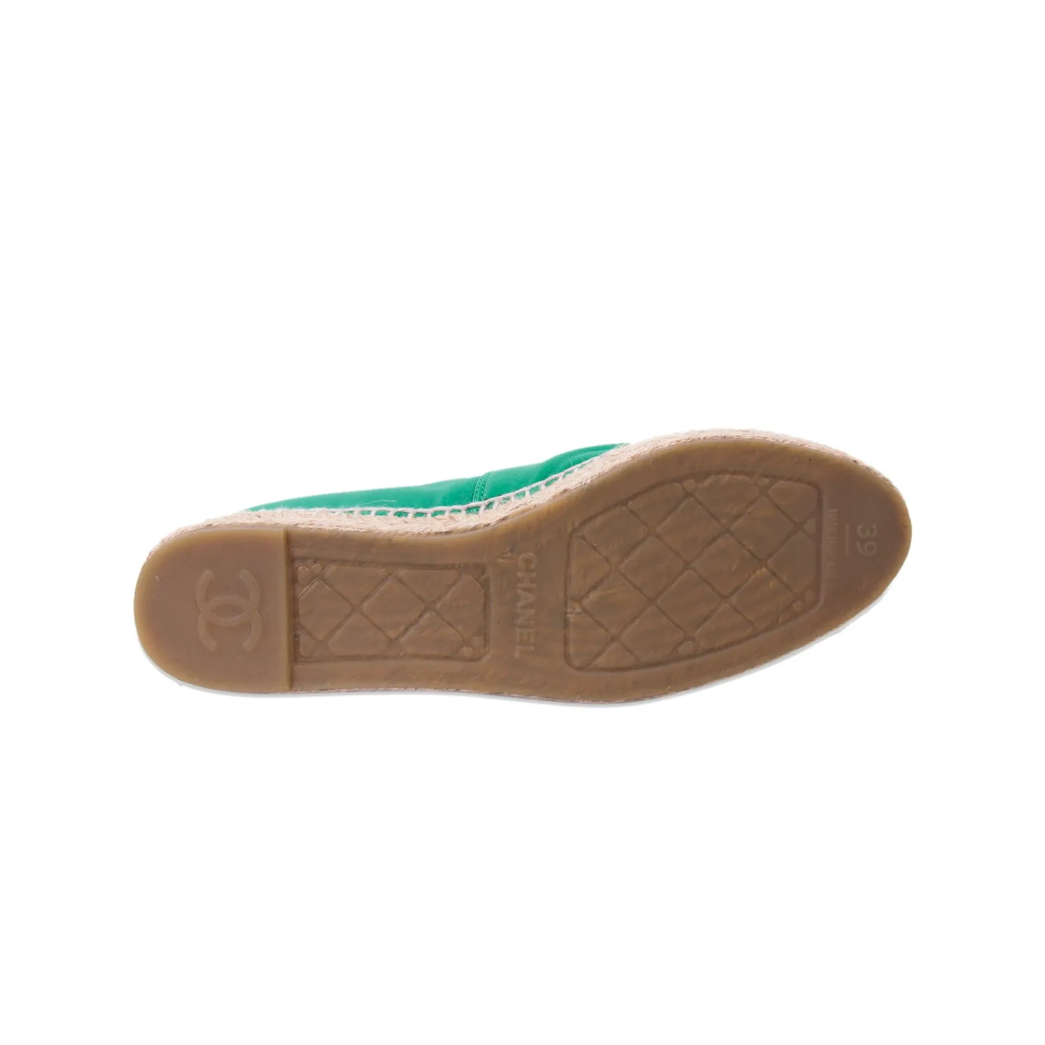 Chanel Lambskin Leather CC Espadrilles