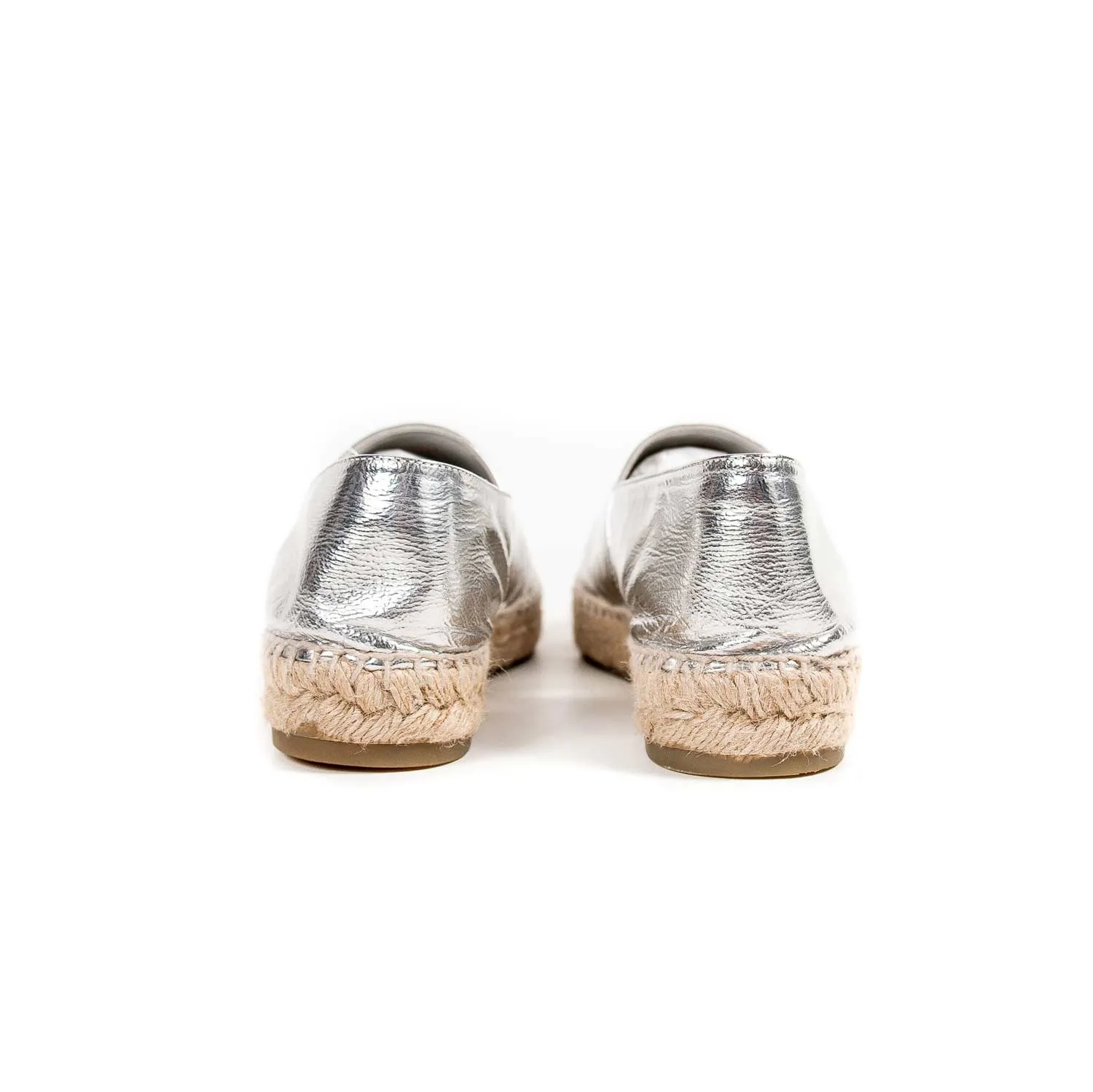 Chanel Metallic Leather CC Espadrilles