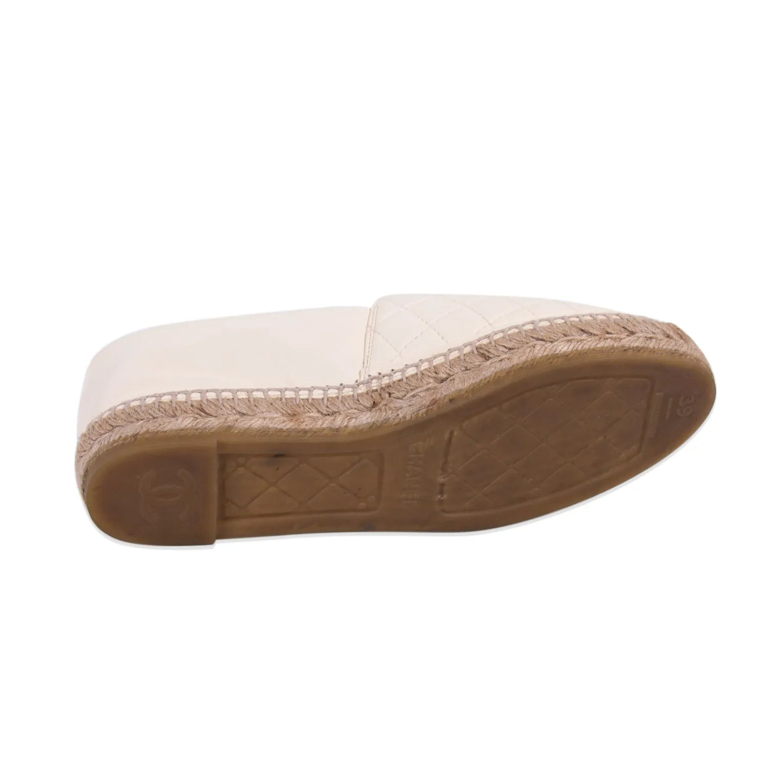 Chanel Quilted Lambskin Leather Espadrilles