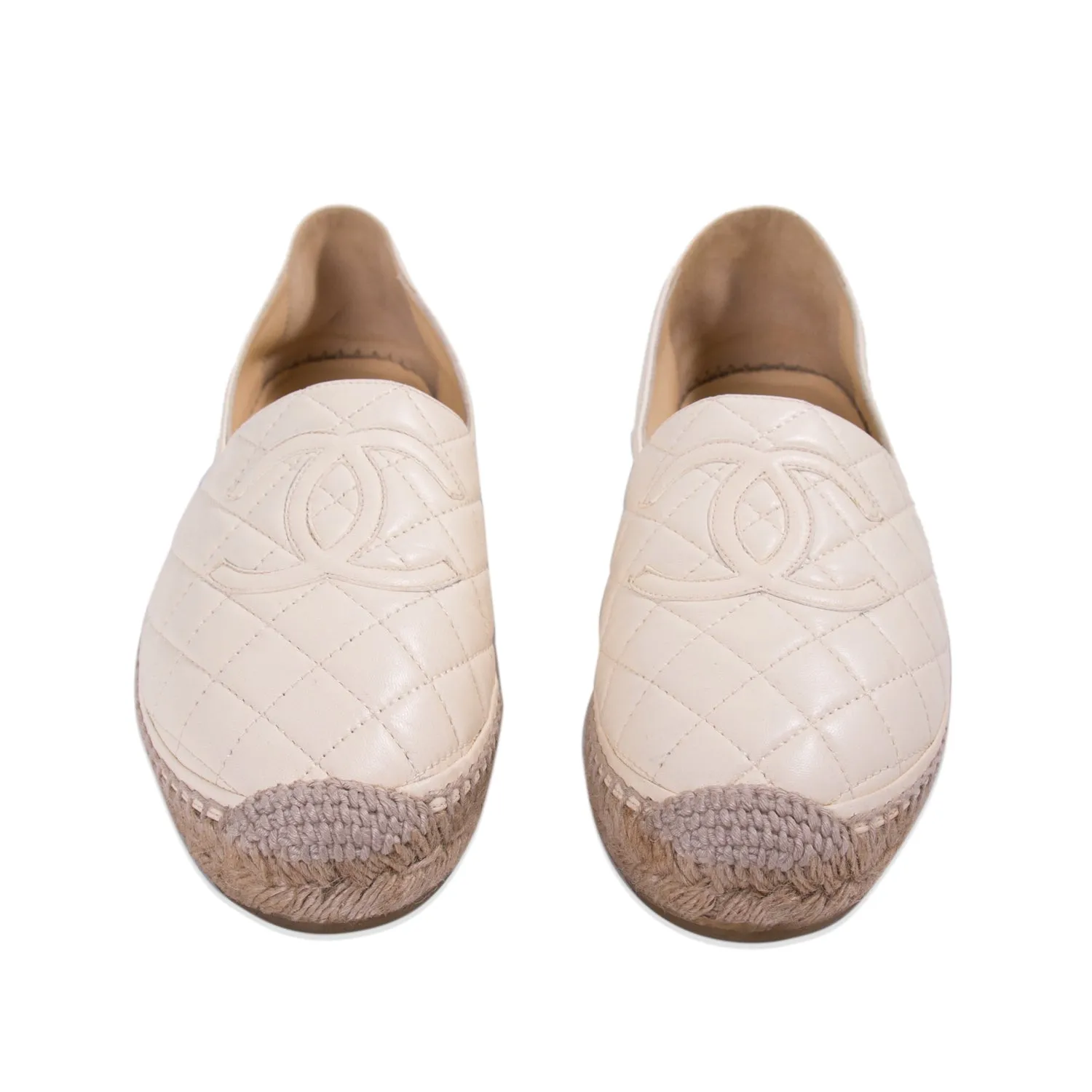 Chanel Quilted Lambskin Leather Espadrilles